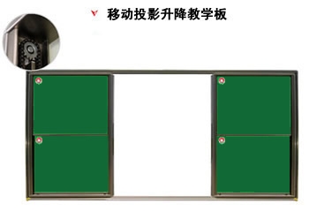 移动投影升降教学板